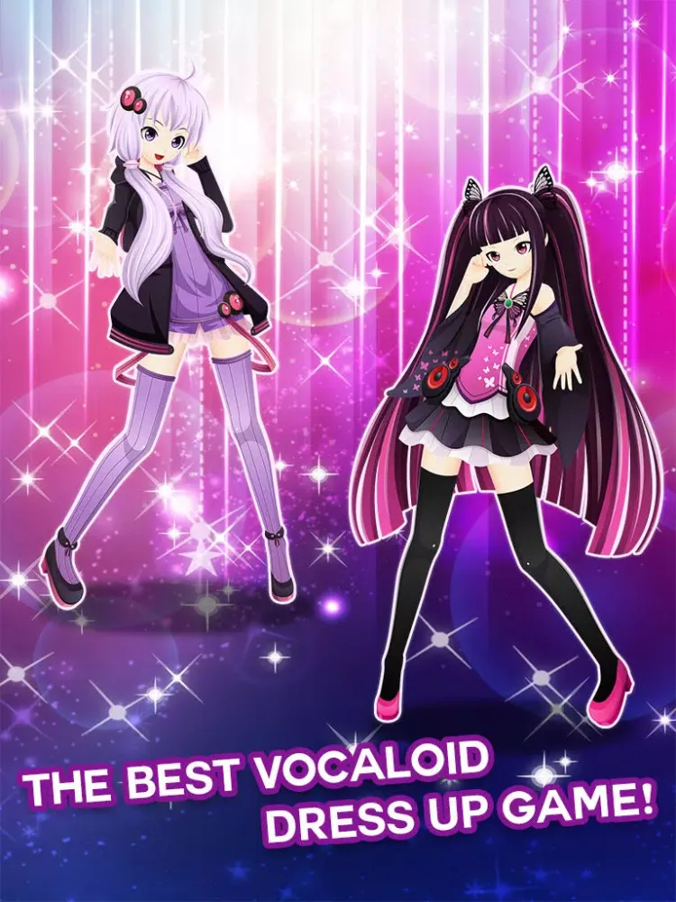 Скриншоты Dress-up " DIVA Vocaloid " The Hatsune miku and rika and Rin salon and make up anime games iPad 