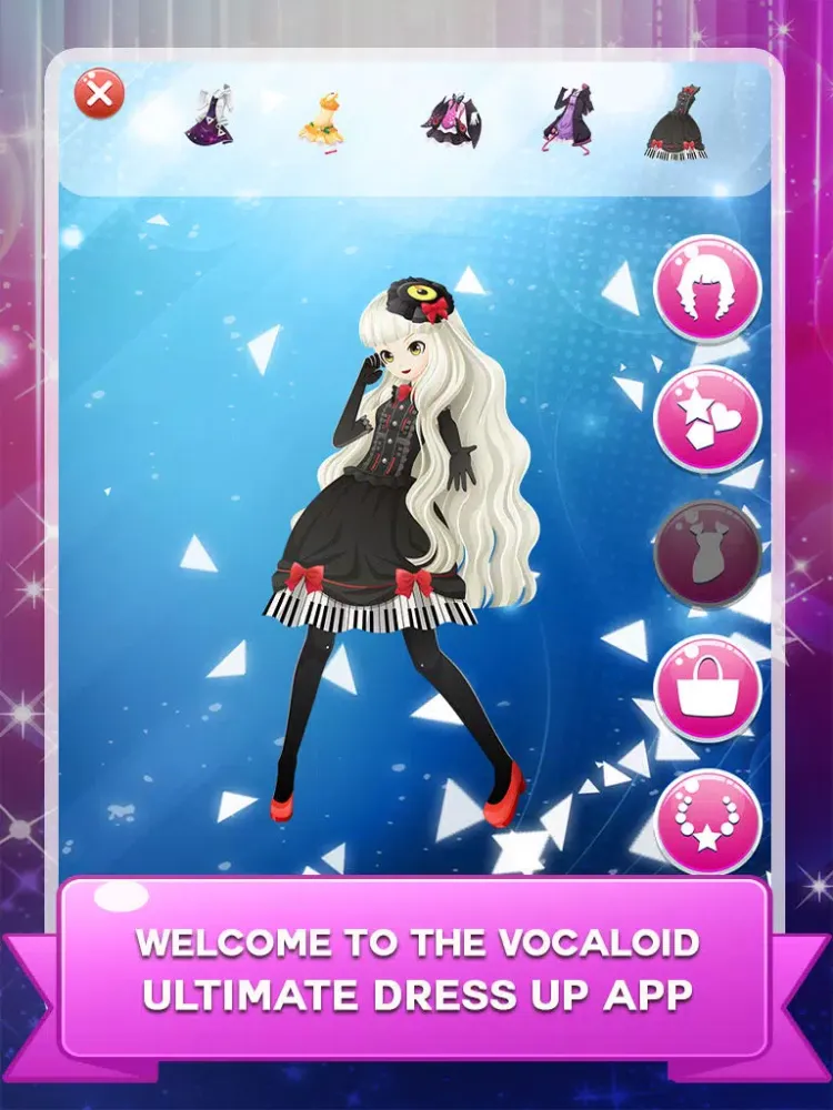 Скриншоты Dress-up " DIVA Vocaloid " The Hatsune miku and rika and Rin salon and make up anime games iPad 