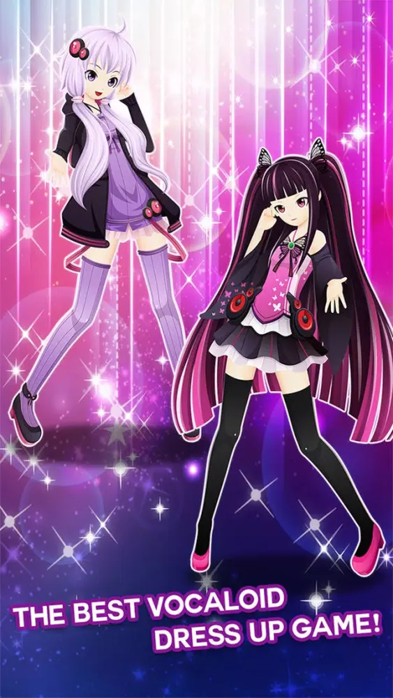 Скриншоты Dress-up " DIVA Vocaloid " The Hatsune miku and rika and Rin salon and make up anime games