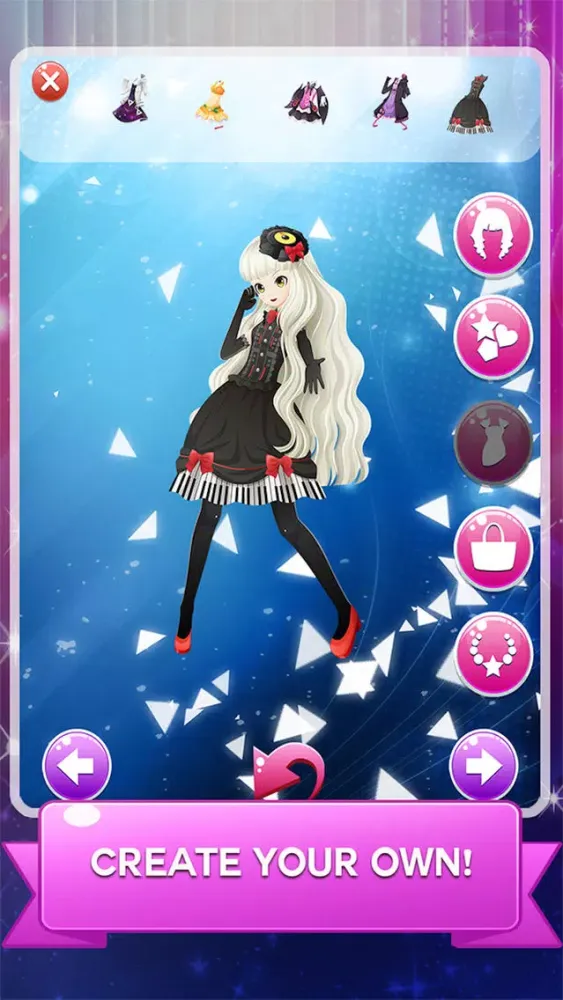Скриншоты Dress-up " DIVA Vocaloid " The Hatsune miku and rika and Rin salon and make up anime games