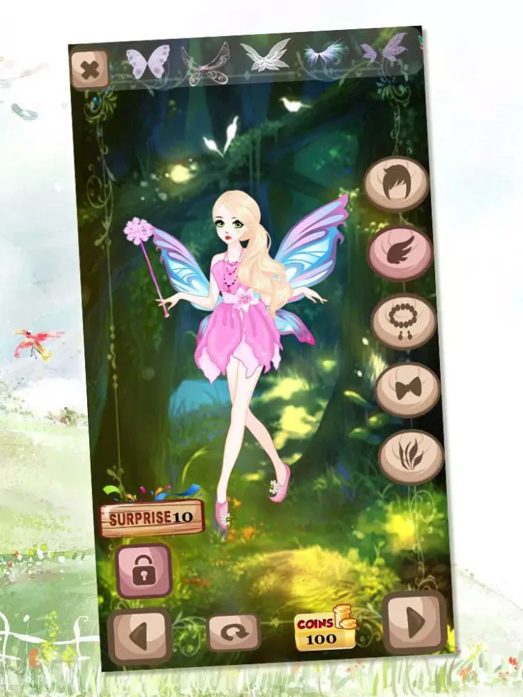 Ảnh chụp màn hình của Dress Up Fairy Tale Princess - Fantasy Strawberry Land Hidden Secrets Version iPad 