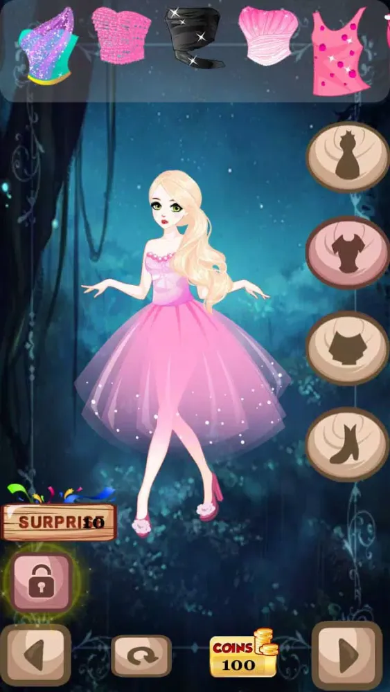 Ảnh chụp màn hình của Dress Up Fairy Tale Princess - Fantasy Strawberry Land Hidden Secrets Version