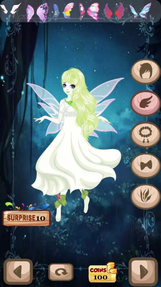 Ảnh chụp màn hình của Dress Up Fairy Tale Princess - Fantasy Strawberry Land Hidden Secrets Version