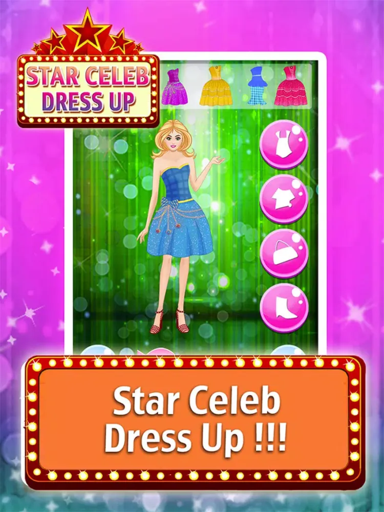 Superstar Dress Up Edition fashion hair stylist beauty games for girls iPad  Screenshots