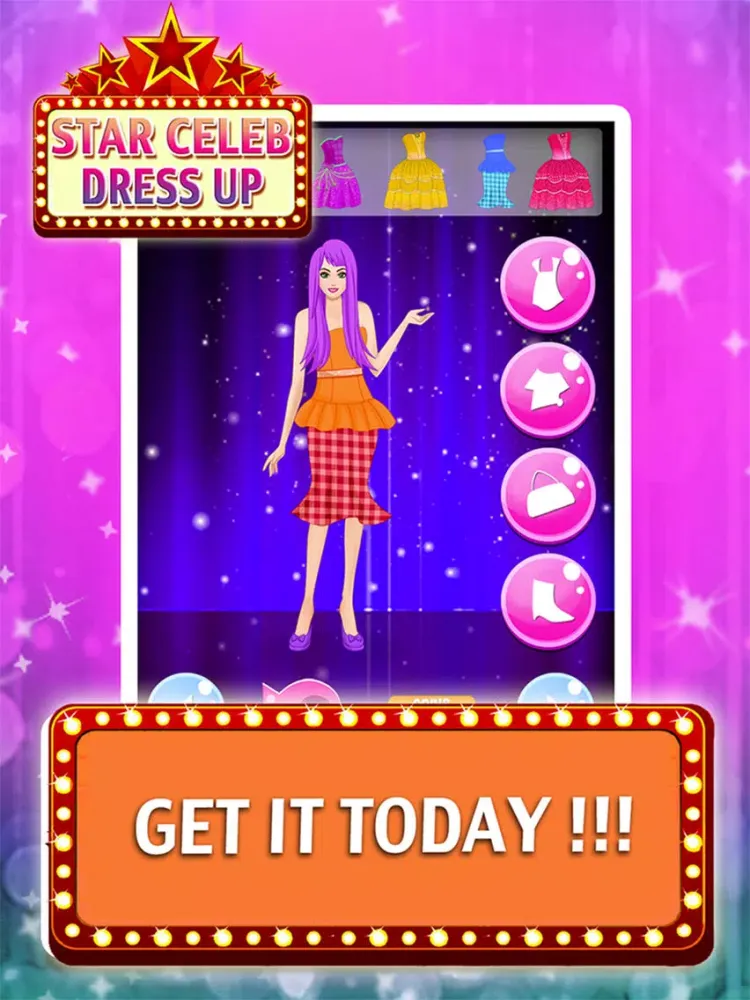 Superstar Dress Up Edition fashion hair stylist beauty games for girls iPad  Screenshots