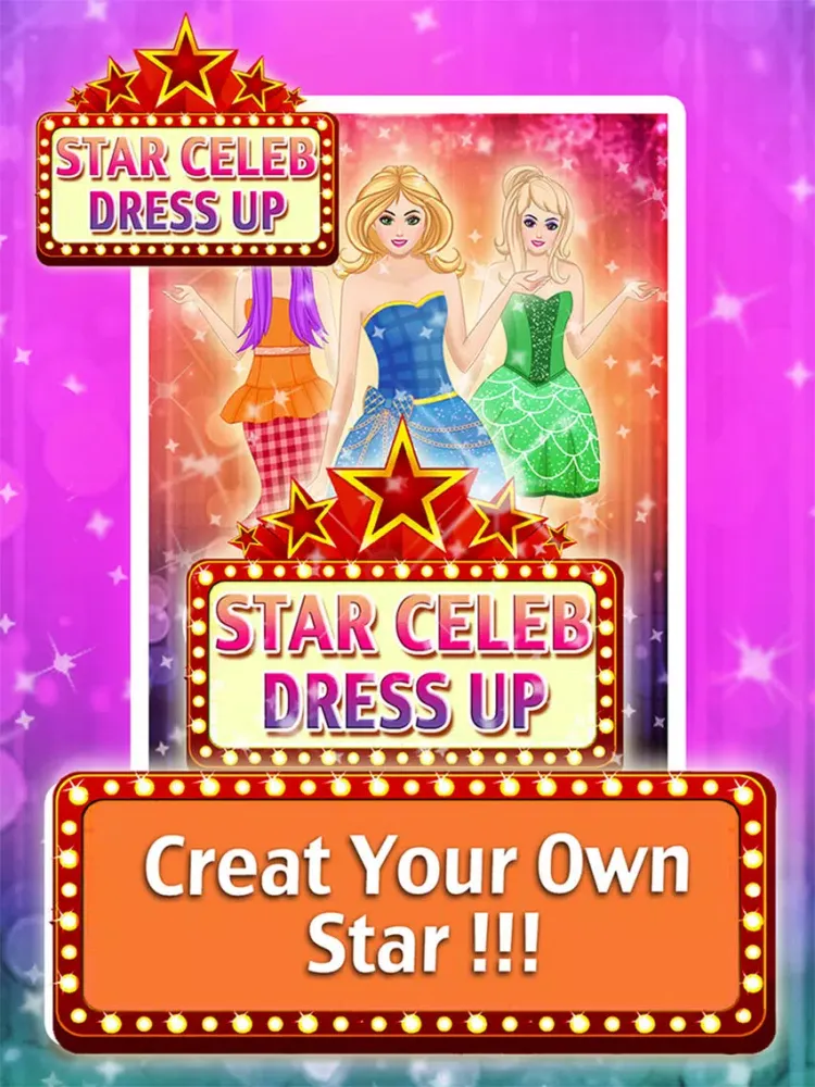 Superstar Dress Up Edition fashion hair stylist beauty games for girls iPad  Screenshots