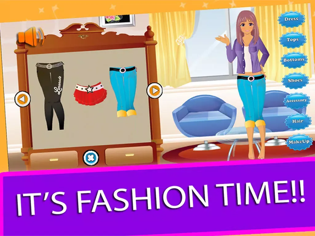Captures d'écran de Dress up Girl Score Celebrity : Fantasy Makeup Hairstyle Fashion For Kid Games iPad 