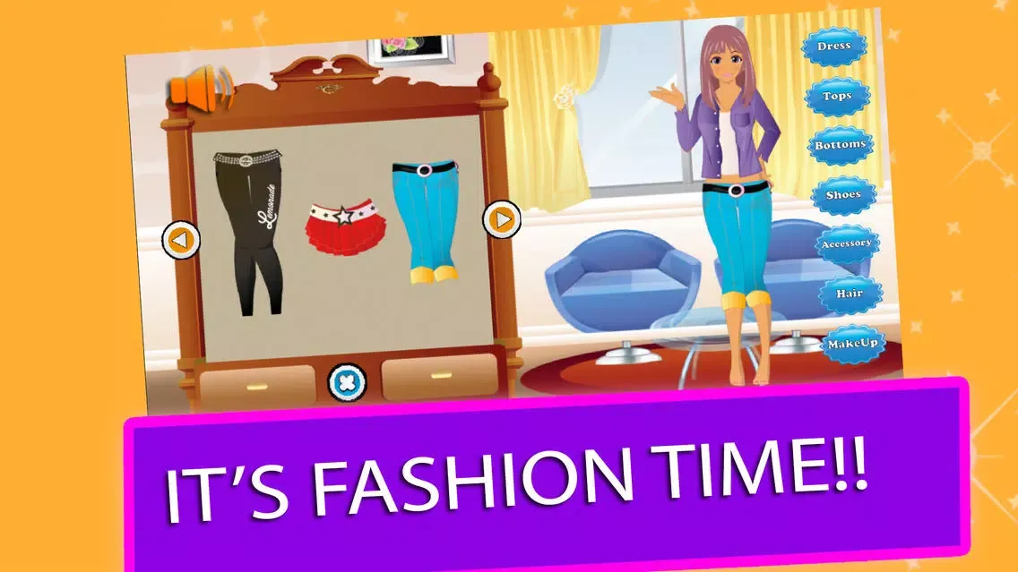 Captures d'écran de Dress up Girl Score Celebrity : Fantasy Makeup Hairstyle Fashion For Kid Games