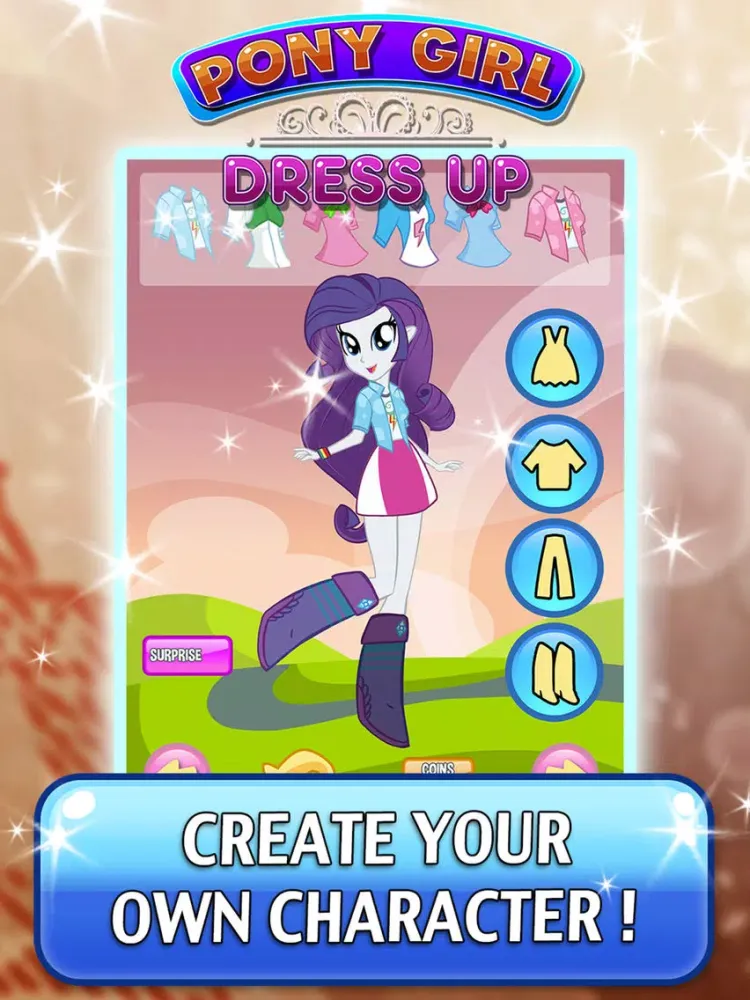 Zrzuty ekranu Monster Characters Dress Up Games - My Equestrian little queen pony Edition For Girl iPad 