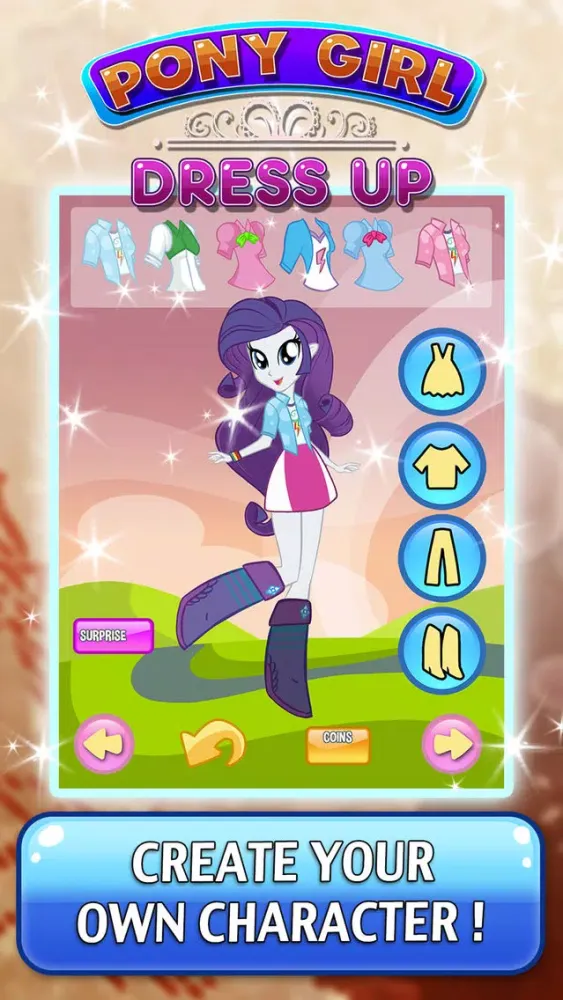 Zrzuty ekranu Monster Characters Dress Up Games - My Equestrian little queen pony Edition For Girl
