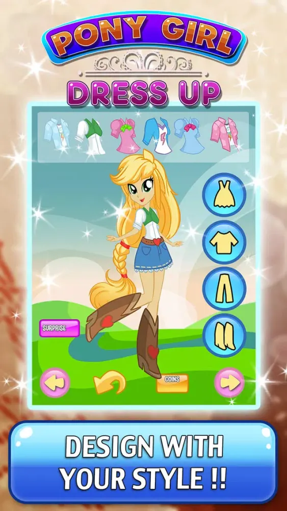 Zrzuty ekranu Monster Characters Dress Up Games - My Equestrian little queen pony Edition For Girl