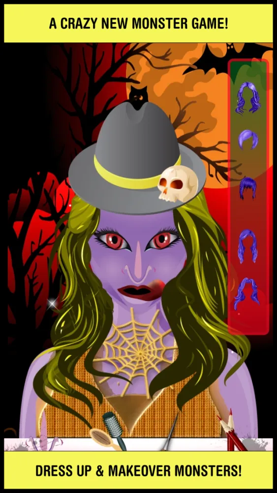 صور Monster Dress Up High School Salon Party: make-up hair makeover games for girl teens kids