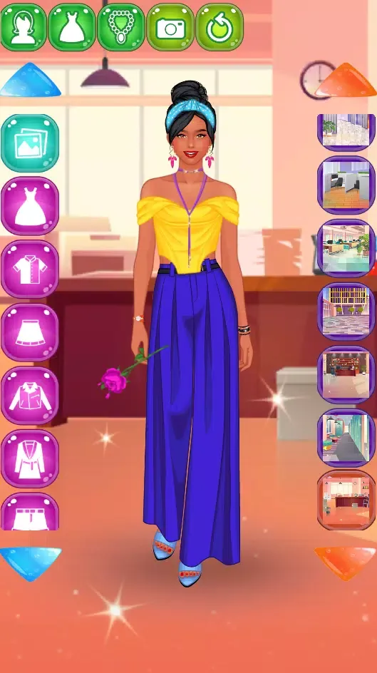Tangkapan layar Fashion Model Dress up