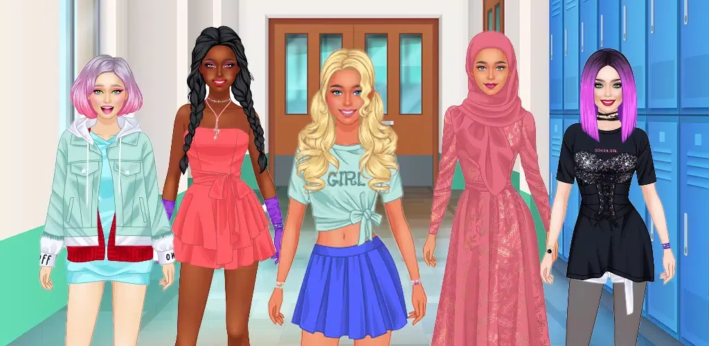 School girl Dress up স্ক্রিনশট