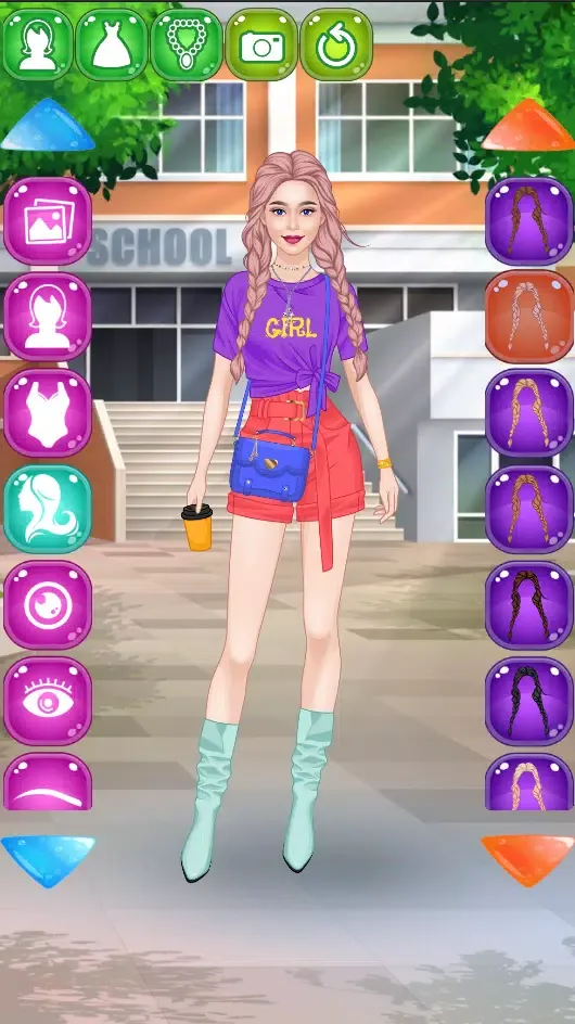 School girl Dress up স্ক্রিনশট