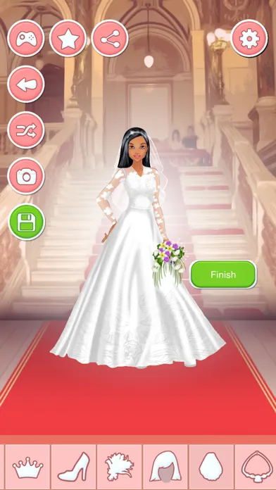 Bride Dress Up Game - Wedding Makeover Salon 스크린샷