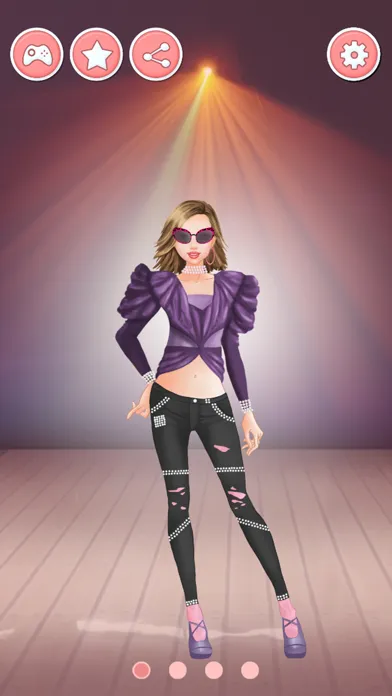 Capturas de tela do Superstar Dress up - Fashion Star Girl Makeover