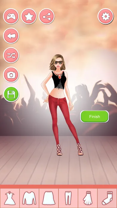 Capturas de tela do Superstar Dress up - Fashion Star Girl Makeover