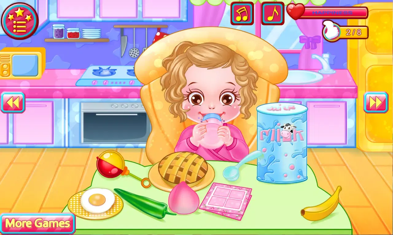 Zrzuty ekranu Baby Caring Games with Anna
