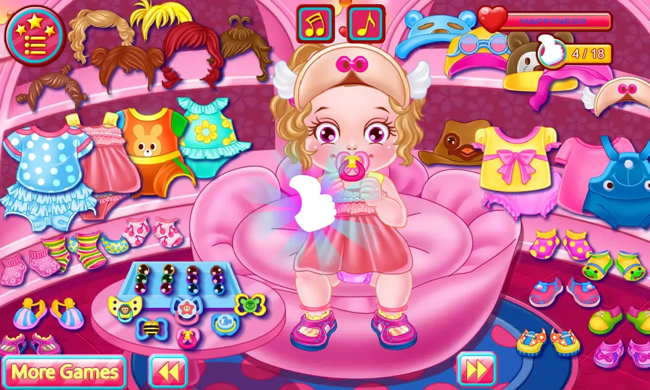 Zrzuty ekranu Baby Caring Games with Anna