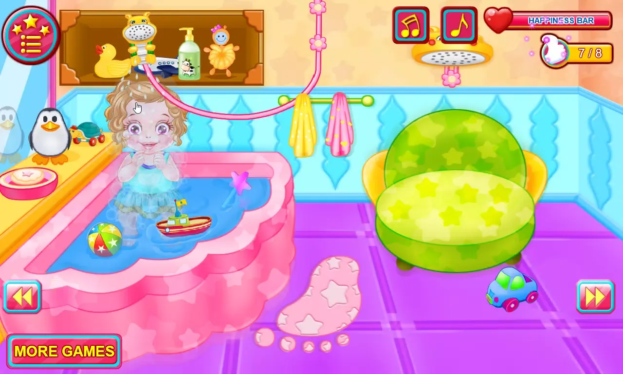 Zrzuty ekranu Baby Caring Games with Anna