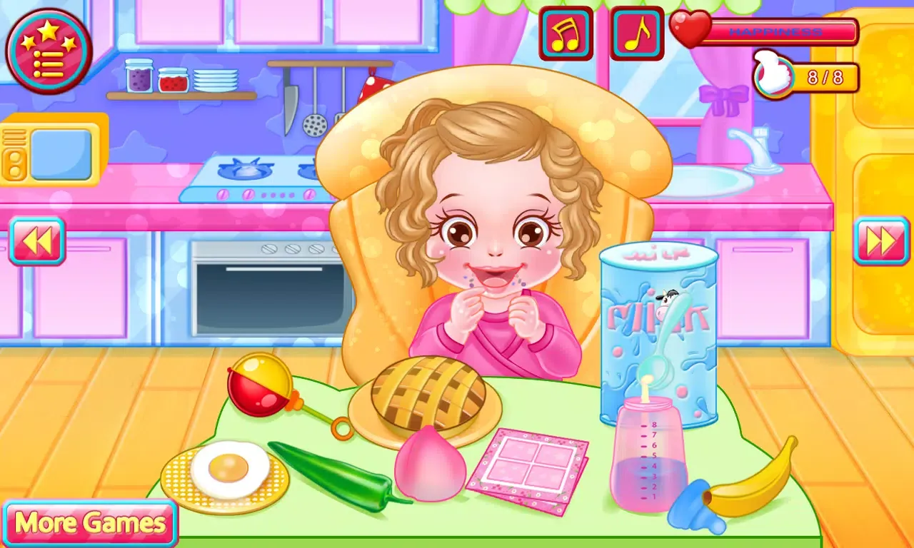 Zrzuty ekranu Baby Caring Games with Anna