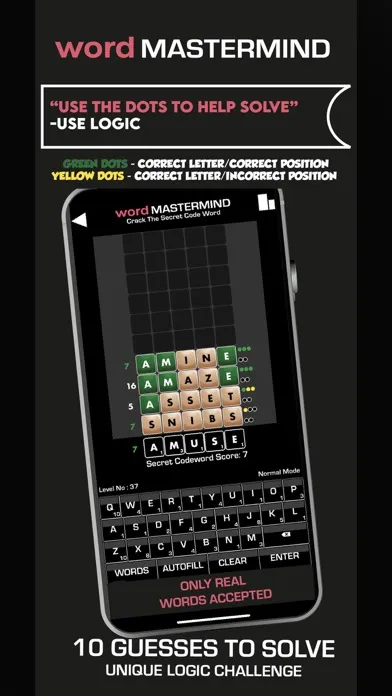 Screenshot di Daily Word Mastermind Guess