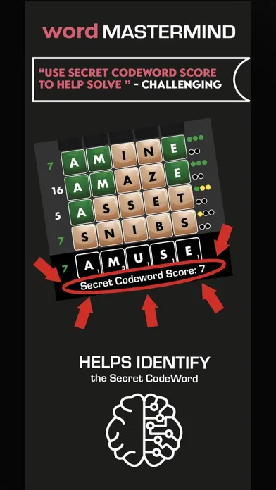 Screenshot di Daily Word Mastermind Guess