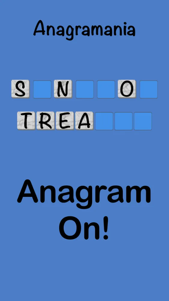 Captures d'écran de Anagramania!