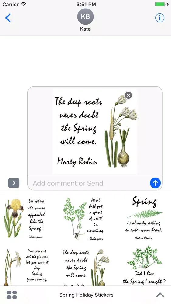 Captures d'écran de Spring Holiday Stickers