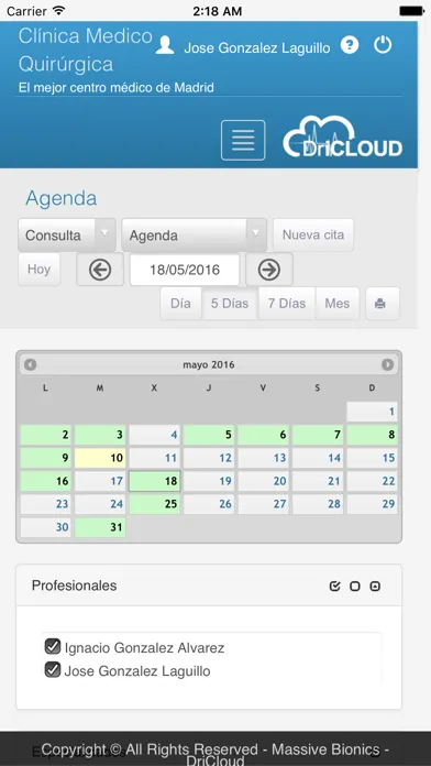 DriCloud. Software Médico سکرین شاٹس