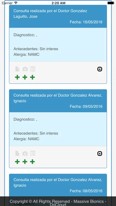 DriCloud. Software Médico سکرین شاٹس
