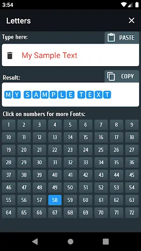 PRO Symbols Nicknames Letters Screenshots