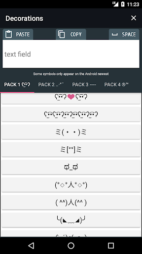PRO Symbols Nicknames Letters Screenshots