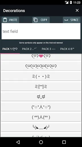 PRO Symbols Nicknames Letters Screenshots