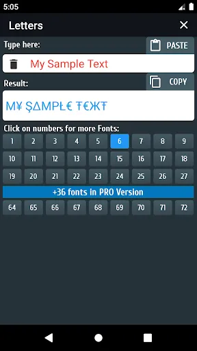 Cool text and symbols Screenshots
