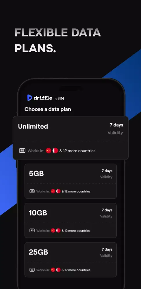 Скриншоты Driffle eSIM: Travel Data Plan