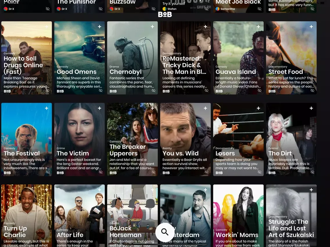 ภาพหน้าจอของ BoB - Where friends find shows iPad 