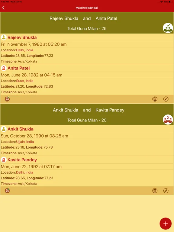 Hindu Calendar - Drik Panchang iPad  스크린샷