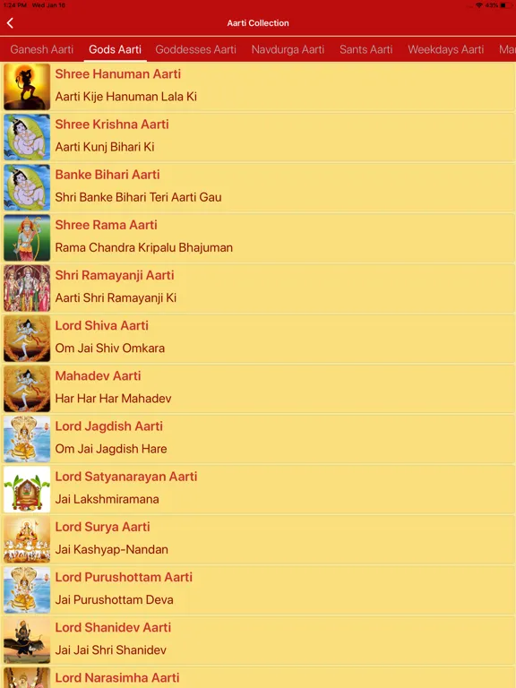 Hindu Calendar - Drik Panchang iPad  스크린샷