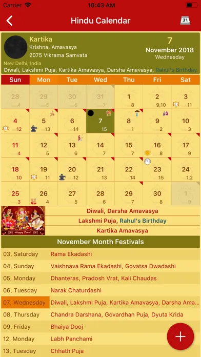 Hindu Calendar - Drik Panchang 스크린샷