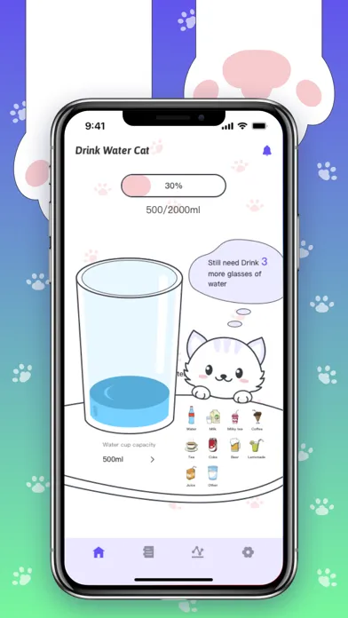 Zrzuty ekranu Drink Water Cat