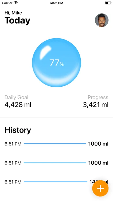 Water Intake Reminder スクリーンショット