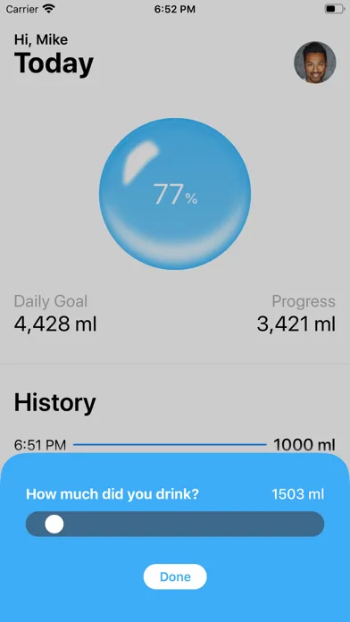 Water Intake Reminder スクリーンショット