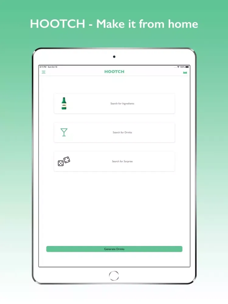 Ảnh chụp màn hình của HOOTCH - Make it from home iPad 