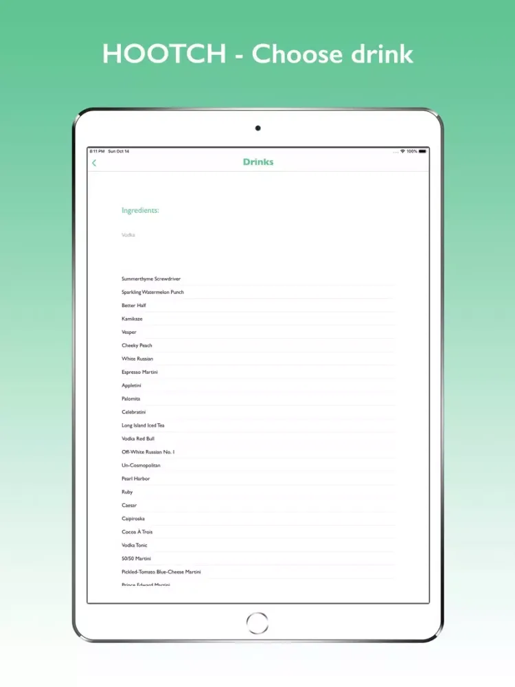 Ảnh chụp màn hình của HOOTCH - Make it from home iPad 