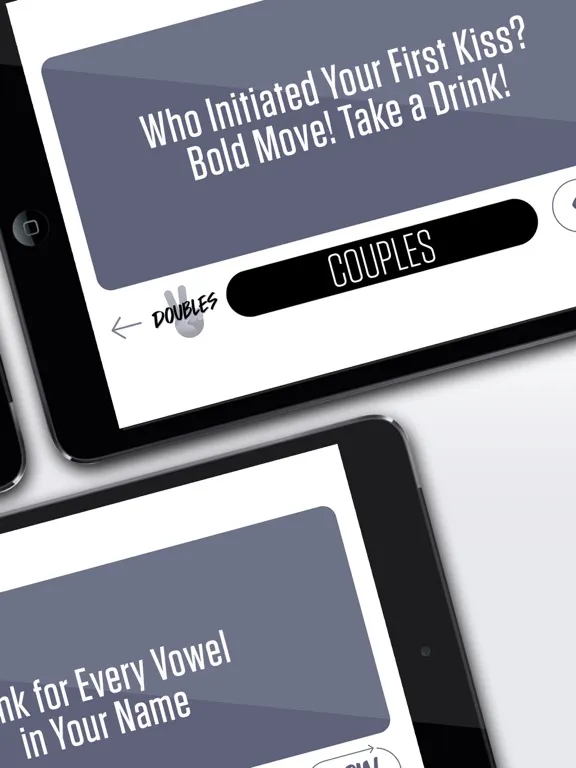 Capturas de pantalla de Doubles: Drinking Games for 2 iPad 