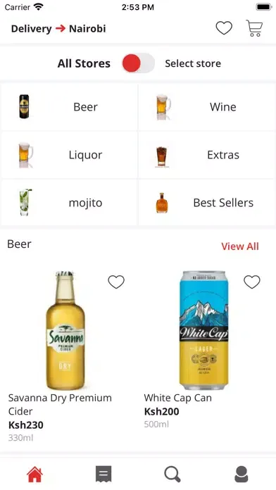 Capturas de tela do Drinks Zetu: Alcohol delivery