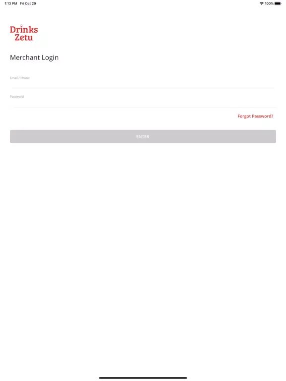 Drinks Zetu Merchant iPad  سکرین شاٹس