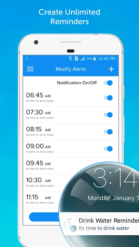Drink Water Reminder Screenshots